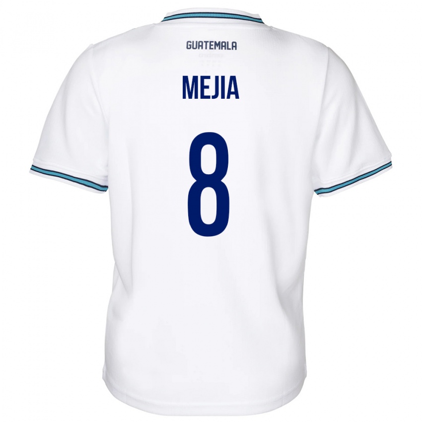 Børn Guatemala Robert Mejia #8 Hvid Hjemmebane Spillertrøjer 24-26 Trøje T-Shirt