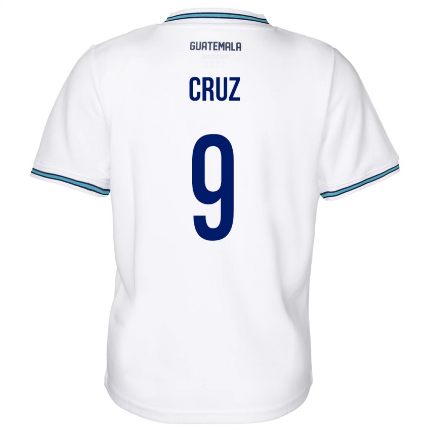 Børn Guatemala Celsa Cruz #9 Hvid Hjemmebane Spillertrøjer 24-26 Trøje T-Shirt