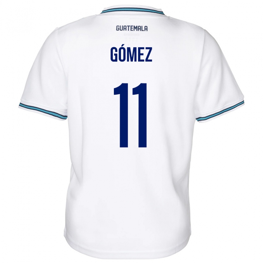 Børn Guatemala Savianna Gómez #11 Hvid Hjemmebane Spillertrøjer 24-26 Trøje T-Shirt