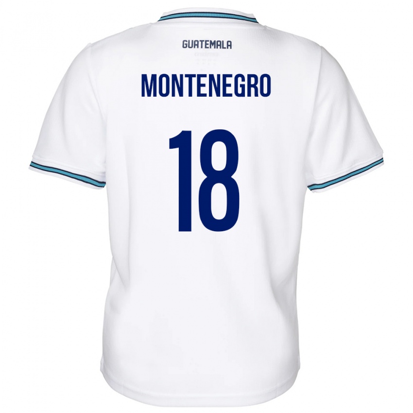 Børn Guatemala Vivian Montenegro #18 Hvid Hjemmebane Spillertrøjer 24-26 Trøje T-Shirt