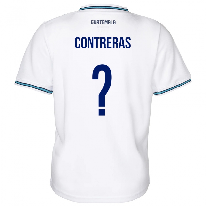 Børn Guatemala Betzael Contreras #0 Hvid Hjemmebane Spillertrøjer 24-26 Trøje T-Shirt