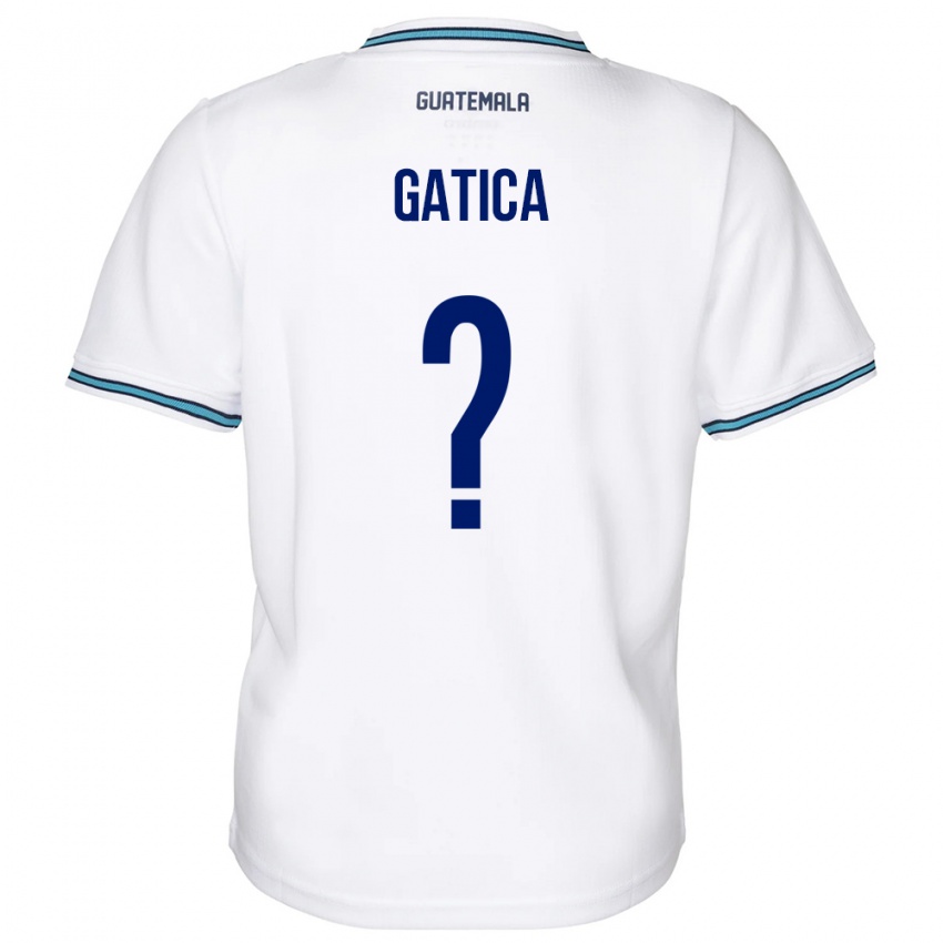 Børn Guatemala Celeste Gatica #0 Hvid Hjemmebane Spillertrøjer 24-26 Trøje T-Shirt