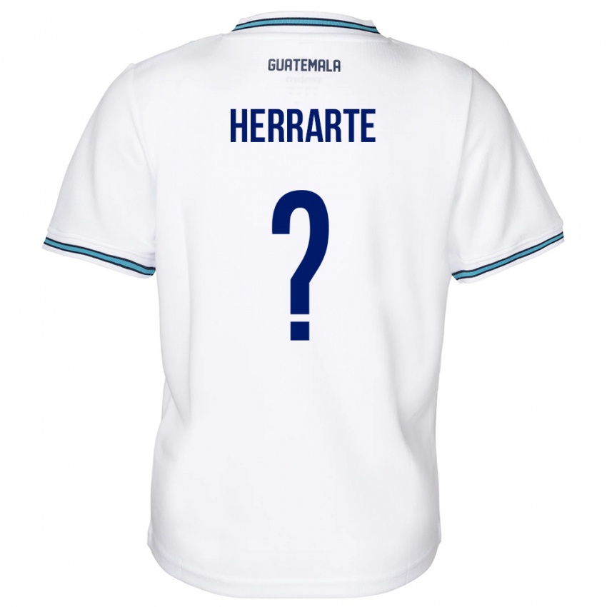 Børn Guatemala María Herrarte #0 Hvid Hjemmebane Spillertrøjer 24-26 Trøje T-Shirt