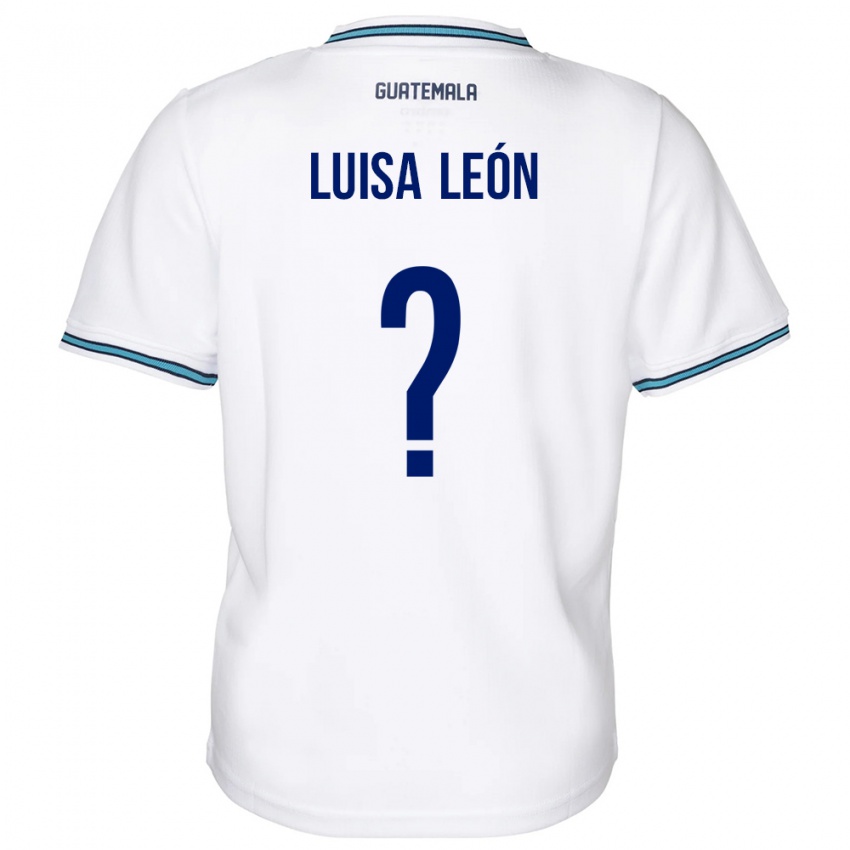 Børn Guatemala Luisa León #0 Hvid Hjemmebane Spillertrøjer 24-26 Trøje T-Shirt