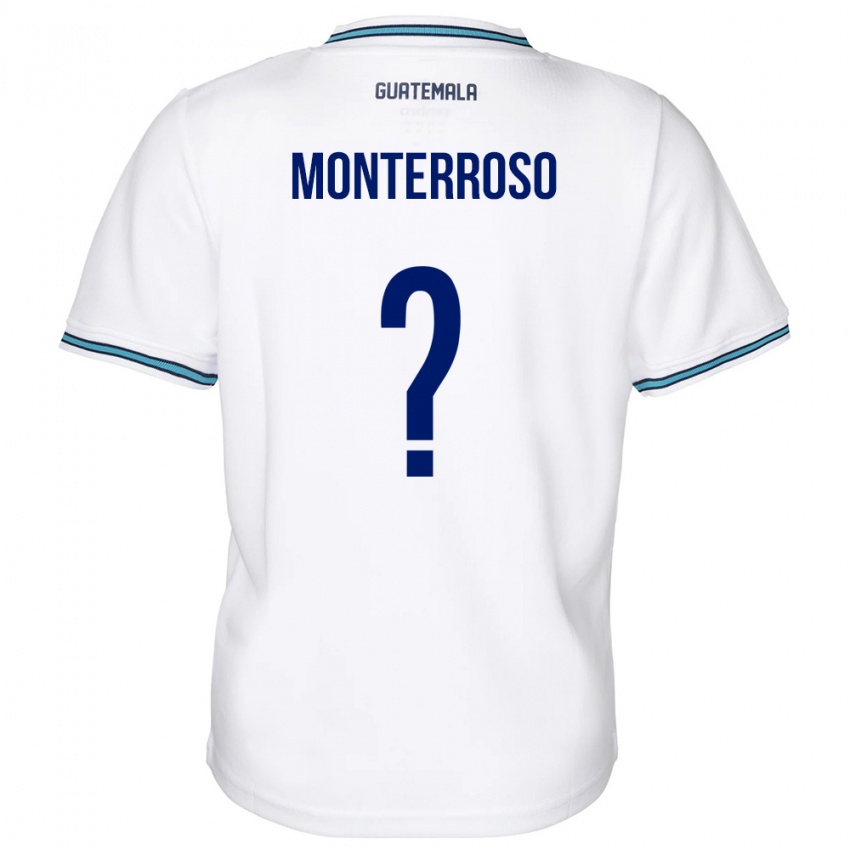 Børn Guatemala María Monterroso #0 Hvid Hjemmebane Spillertrøjer 24-26 Trøje T-Shirt