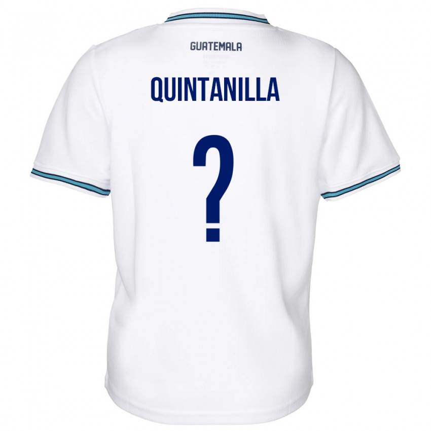 Børn Guatemala Anayelli Quintanilla #0 Hvid Hjemmebane Spillertrøjer 24-26 Trøje T-Shirt