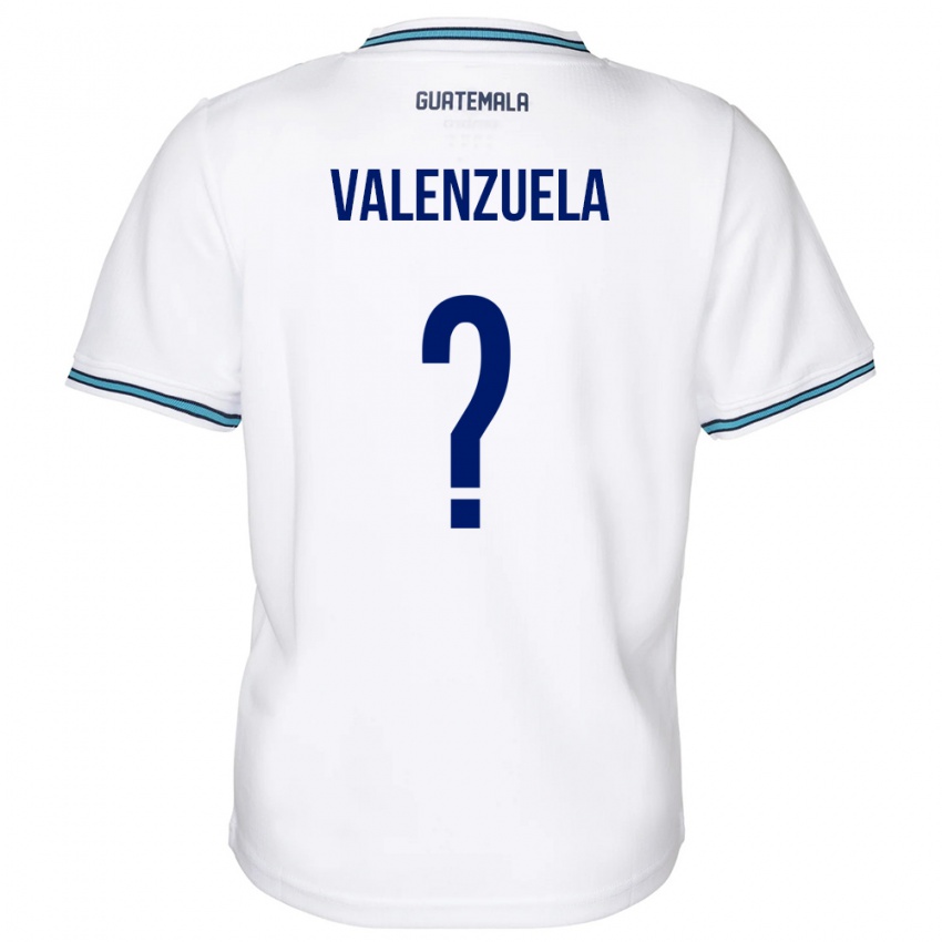 Børn Guatemala Briana Valenzuela #0 Hvid Hjemmebane Spillertrøjer 24-26 Trøje T-Shirt