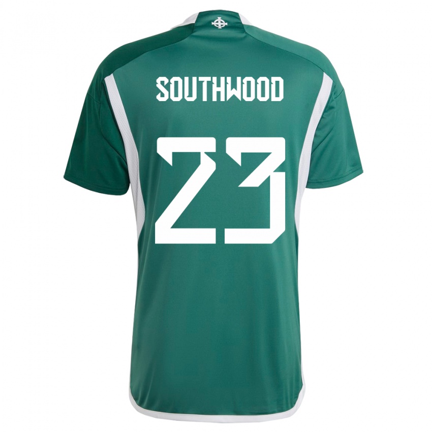 Børn Nordirland Luke Southwood #23 Grøn Hjemmebane Spillertrøjer 24-26 Trøje T-Shirt