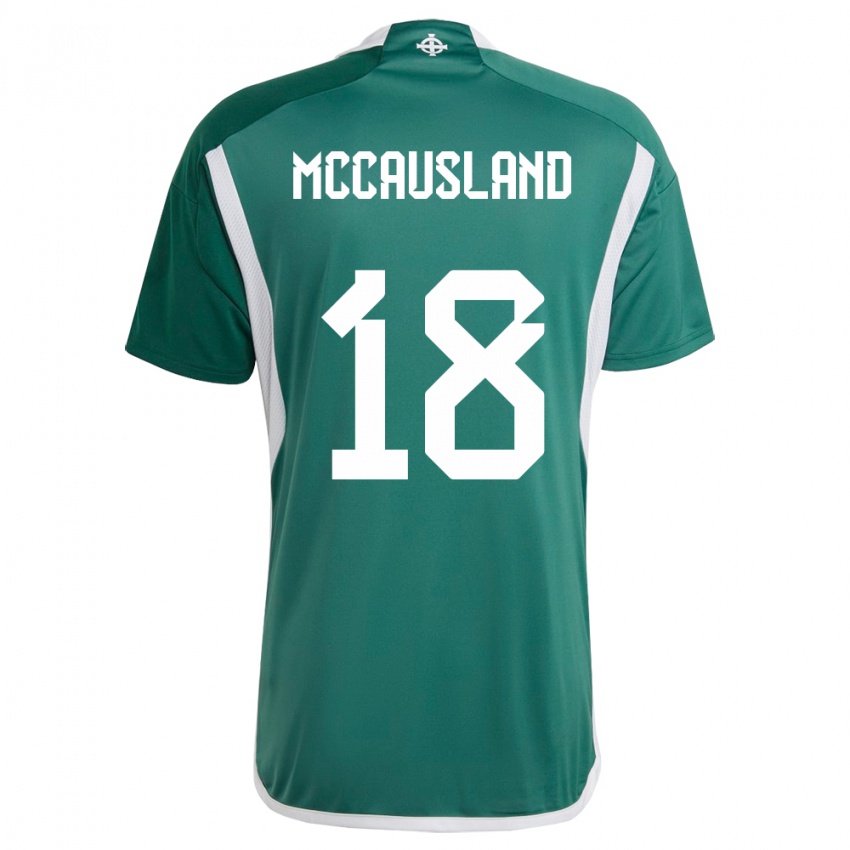 Børn Nordirland Ross Mccausland #18 Grøn Hjemmebane Spillertrøjer 24-26 Trøje T-Shirt