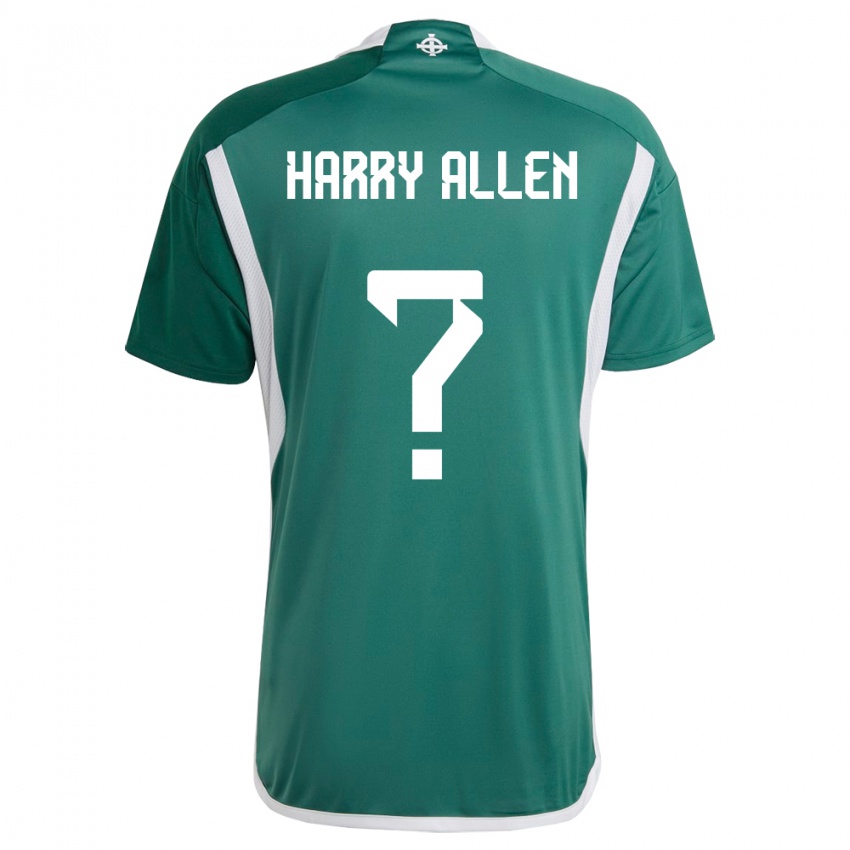 Børn Nordirland Harry Allen #0 Grøn Hjemmebane Spillertrøjer 24-26 Trøje T-Shirt