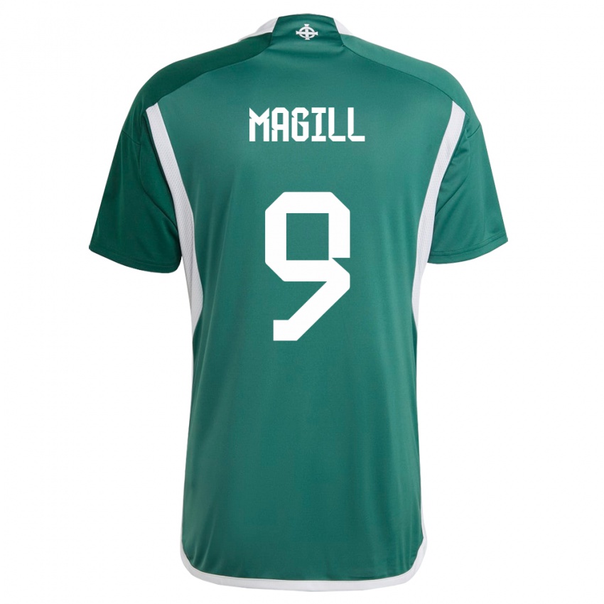 Børn Nordirland Simone Magill #9 Grøn Hjemmebane Spillertrøjer 24-26 Trøje T-Shirt