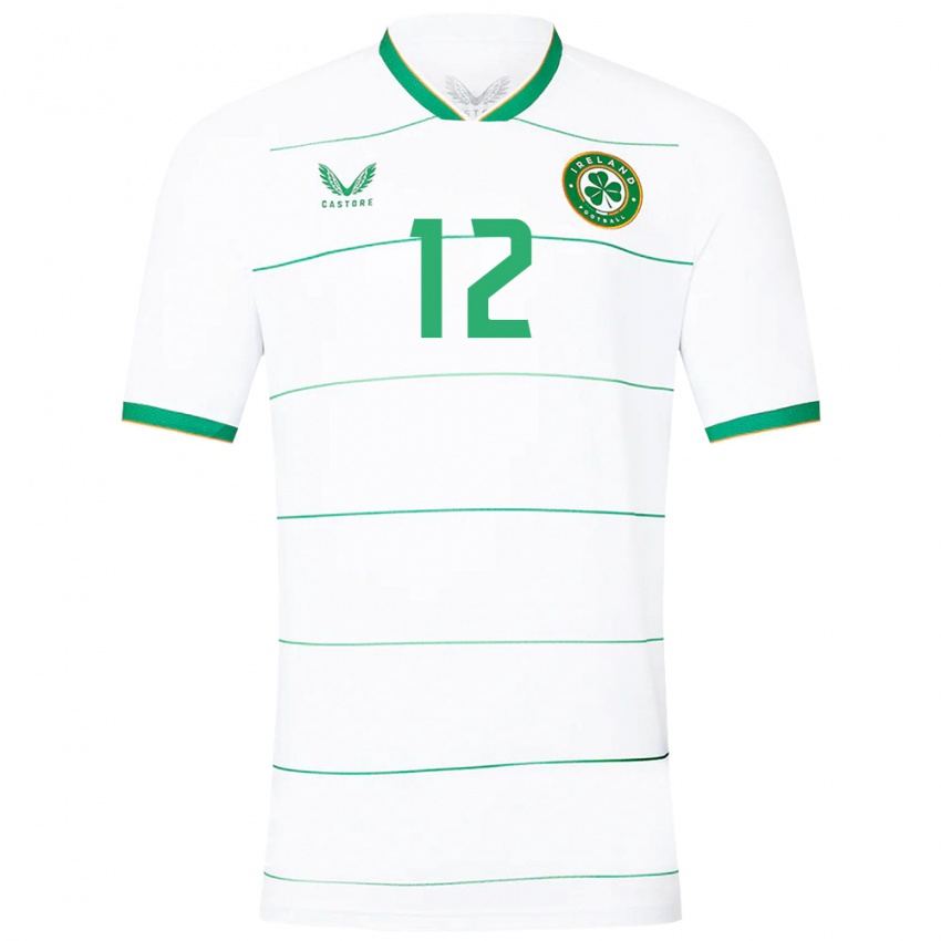 Børn Irland Harry Nevin #12 Hvid Udebane Spillertrøjer 24-26 Trøje T-Shirt