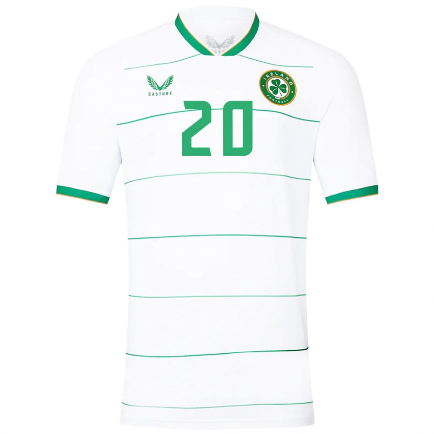 Børn Irland Marissa Sheva #20 Hvid Udebane Spillertrøjer 24-26 Trøje T-Shirt