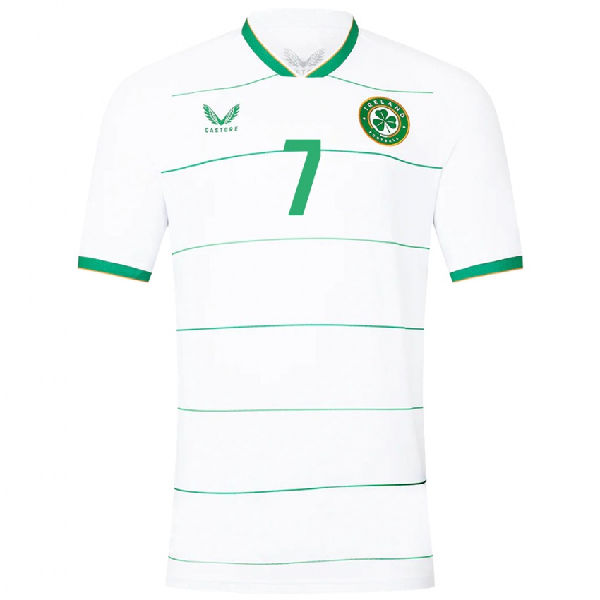 Børn Irland Tom Bloxham #7 Hvid Udebane Spillertrøjer 24-26 Trøje T-Shirt