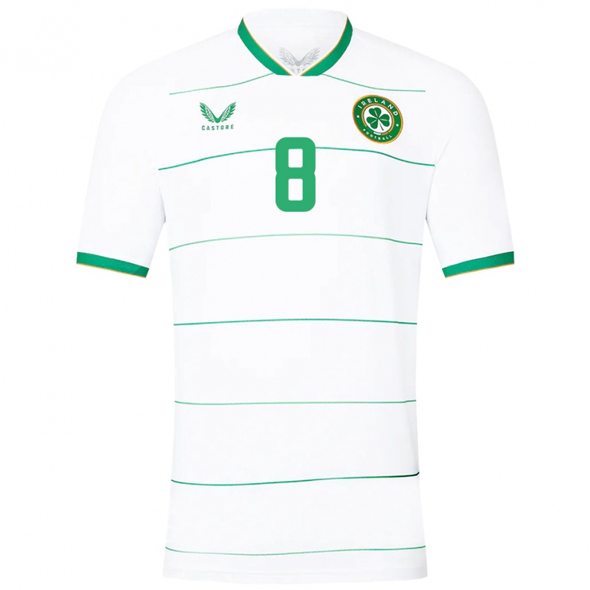 Børn Irland Killian Phillips #8 Hvid Udebane Spillertrøjer 24-26 Trøje T-Shirt