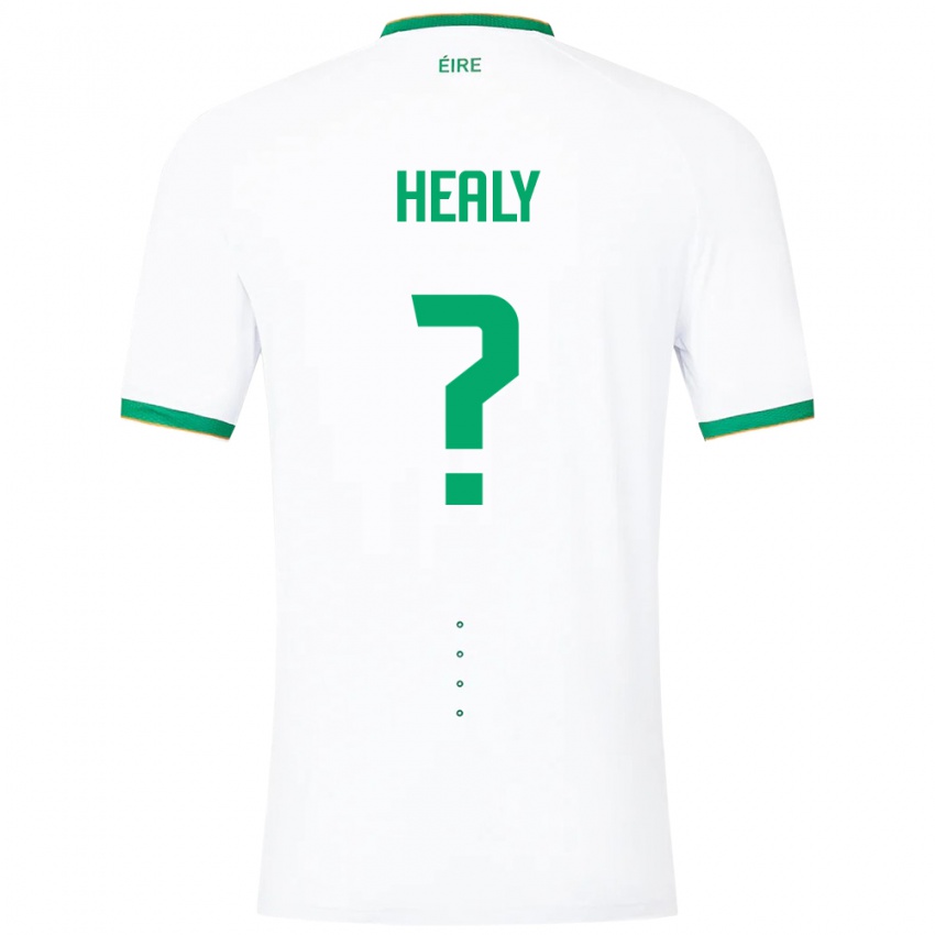 Børn Irland Matthew Healy #0 Hvid Udebane Spillertrøjer 24-26 Trøje T-Shirt