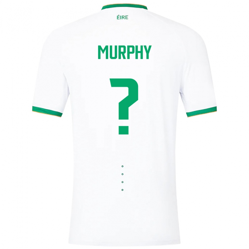 Børn Irland Adam Murphy #0 Hvid Udebane Spillertrøjer 24-26 Trøje T-Shirt