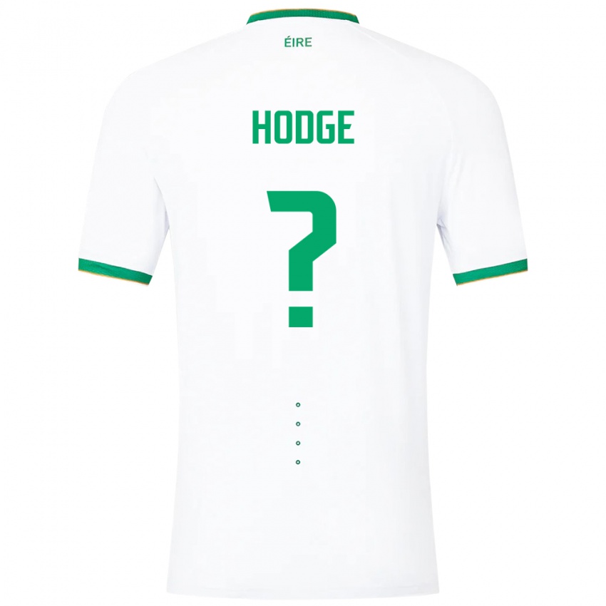 Børn Irland Joe Hodge #0 Hvid Udebane Spillertrøjer 24-26 Trøje T-Shirt