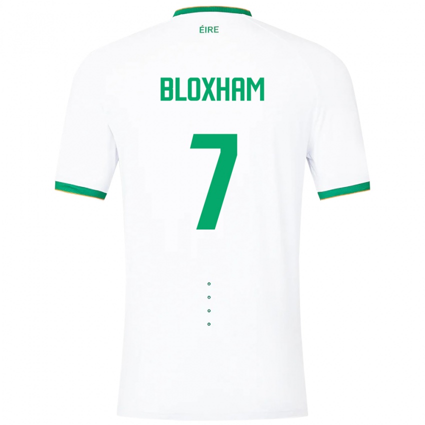 Børn Irland Tom Bloxham #7 Hvid Udebane Spillertrøjer 24-26 Trøje T-Shirt