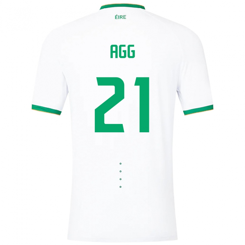 Børn Irland Lily Agg #21 Hvid Udebane Spillertrøjer 24-26 Trøje T-Shirt