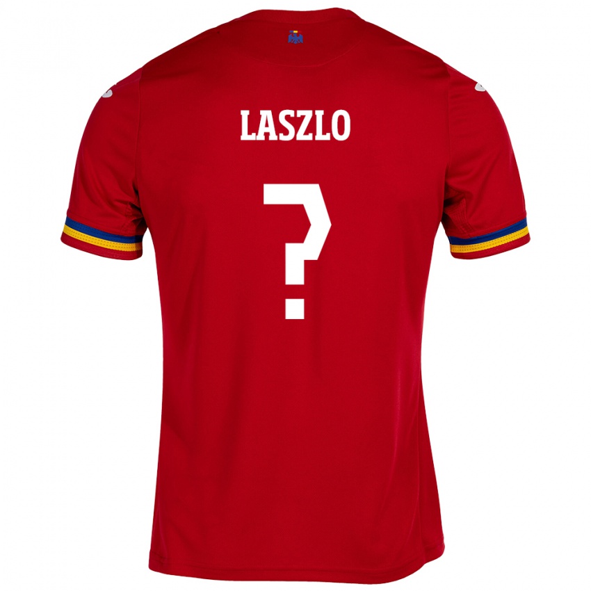 Børn Rumænien Matyas Laszlo #0 Rød Udebane Spillertrøjer 24-26 Trøje T-Shirt