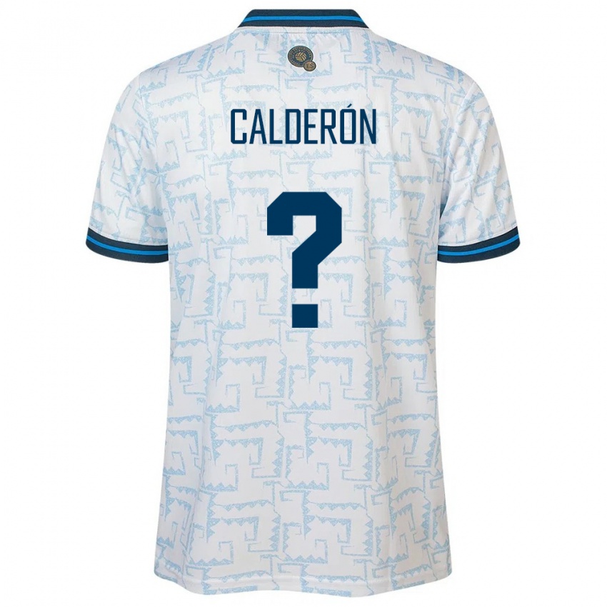 Børn El Salvador Paola Calderón #0 Hvid Udebane Spillertrøjer 24-26 Trøje T-Shirt
