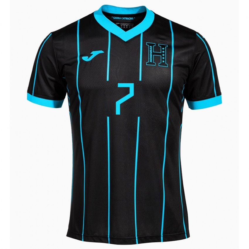 Børn Honduras José Pinto #7 Sort Udebane Spillertrøjer 24-26 Trøje T-Shirt