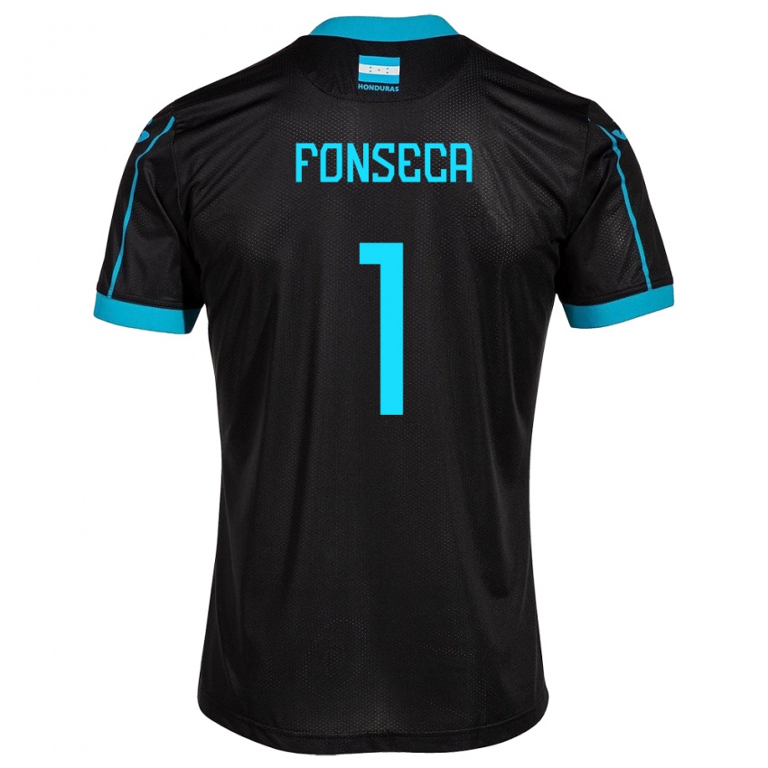 Børn Honduras Harold Fonseca #1 Sort Udebane Spillertrøjer 24-26 Trøje T-Shirt