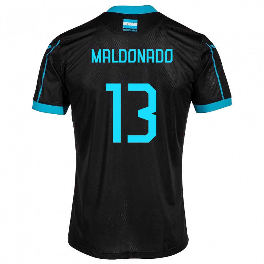 Børn Honduras Edwin Maldonado #13 Sort Udebane Spillertrøjer 24-26 Trøje T-Shirt