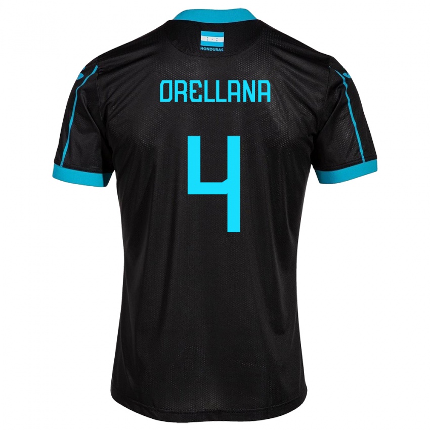 Børn Honduras André Orellana #4 Sort Udebane Spillertrøjer 24-26 Trøje T-Shirt