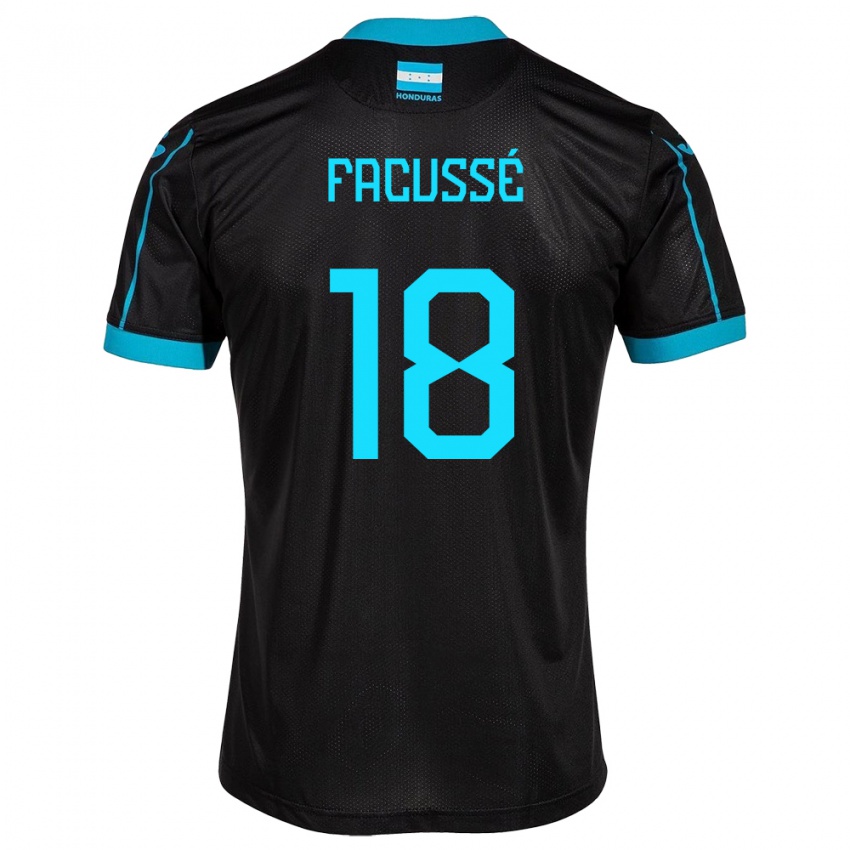 Børn Honduras Enrique Facussé #18 Sort Udebane Spillertrøjer 24-26 Trøje T-Shirt