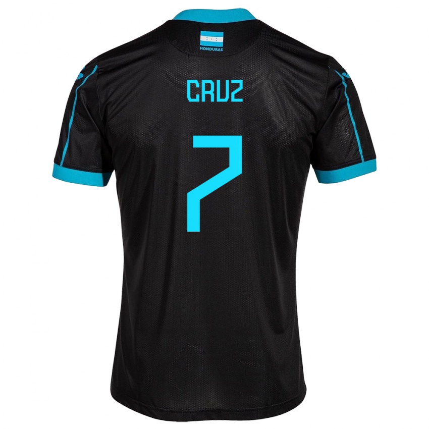 Børn Honduras Nixon Cruz #7 Sort Udebane Spillertrøjer 24-26 Trøje T-Shirt