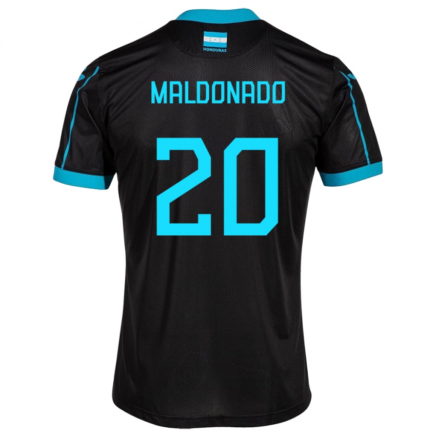 Børn Honduras Alessandro Maldonado #20 Sort Udebane Spillertrøjer 24-26 Trøje T-Shirt