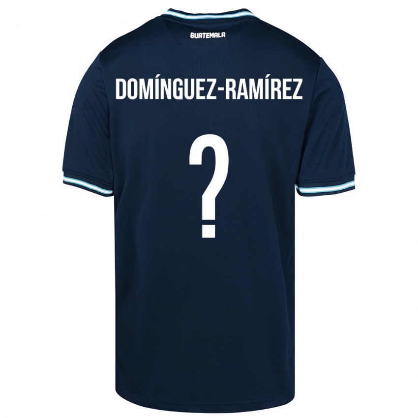 Børn Guatemala Marco Domínguez-Ramírez #0 Blå Udebane Spillertrøjer 24-26 Trøje T-Shirt