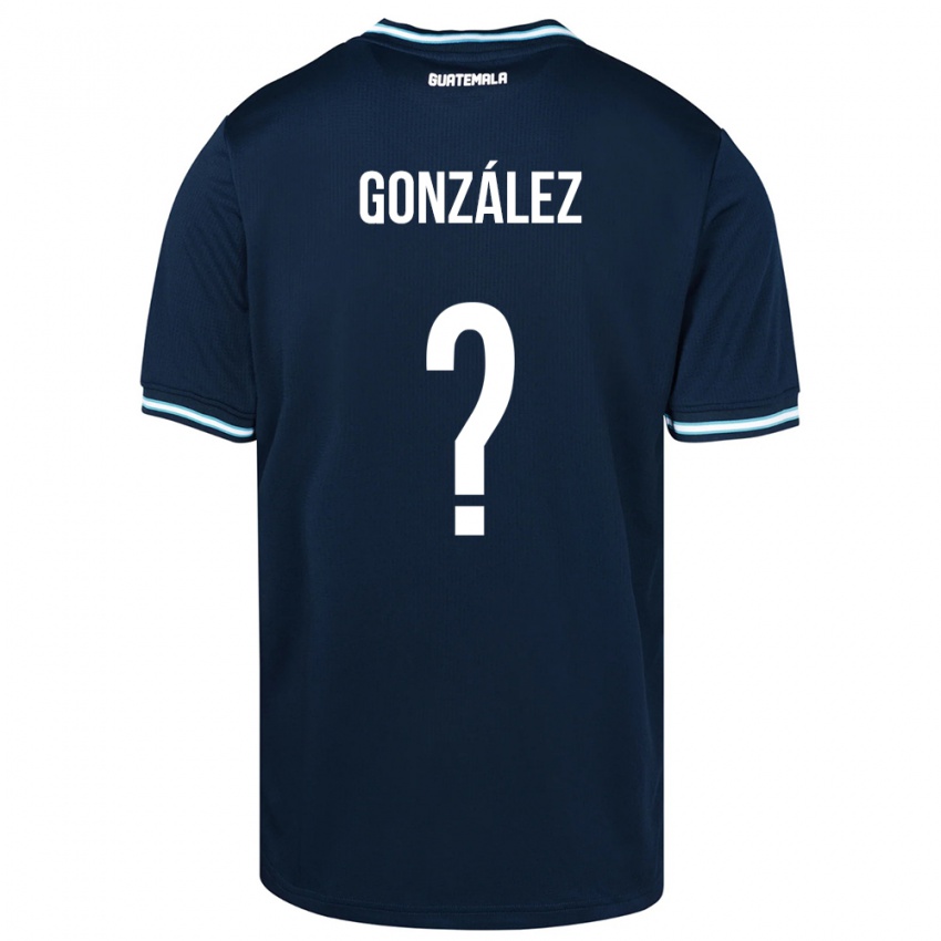 Børn Guatemala Erick González #0 Blå Udebane Spillertrøjer 24-26 Trøje T-Shirt