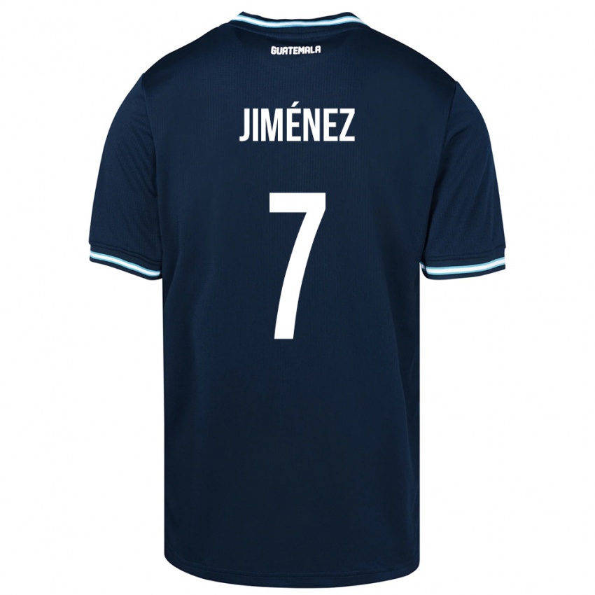 Børn Guatemala Cristian Jiménez #7 Blå Udebane Spillertrøjer 24-26 Trøje T-Shirt