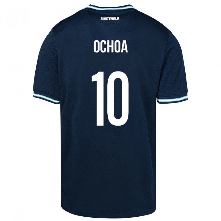 Børn Guatemala José Ochoa #10 Blå Udebane Spillertrøjer 24-26 Trøje T-Shirt