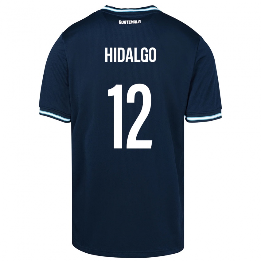 Børn Guatemala Angie Hidalgo #12 Blå Udebane Spillertrøjer 24-26 Trøje T-Shirt