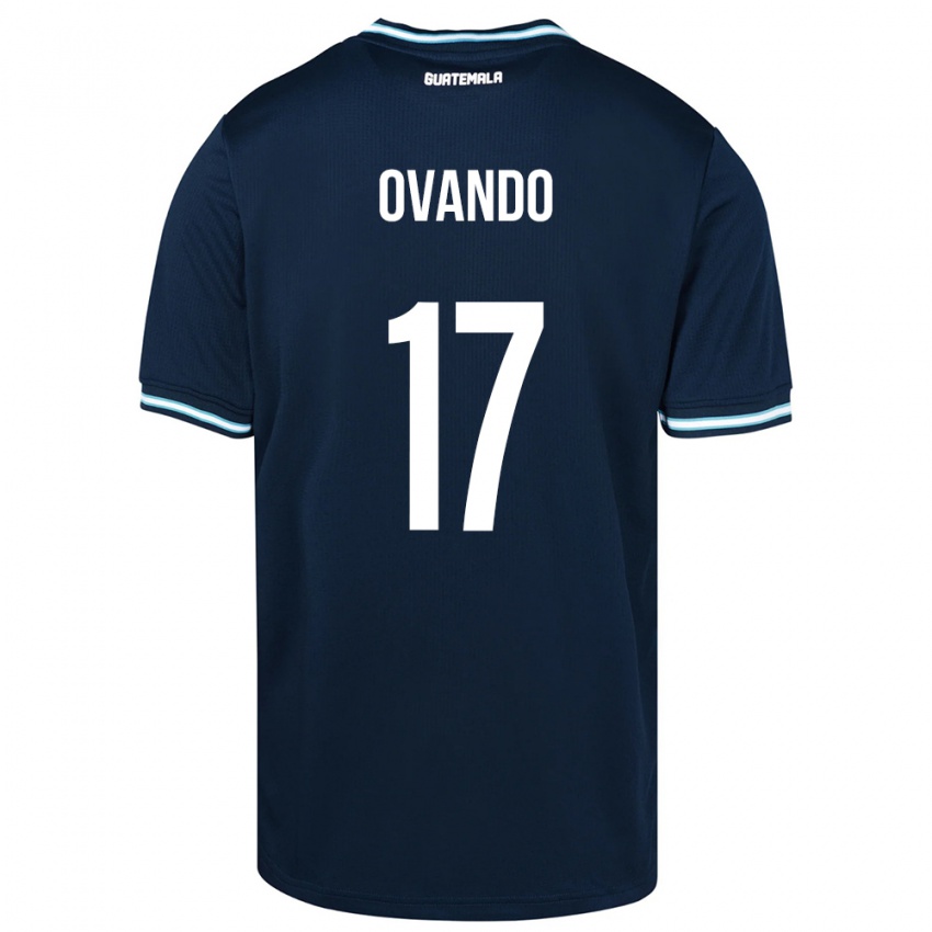 Børn Guatemala Sandra Ovando #17 Blå Udebane Spillertrøjer 24-26 Trøje T-Shirt