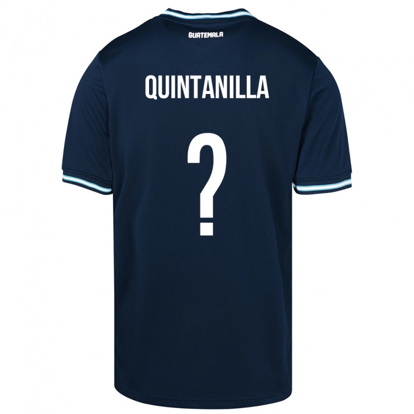 Børn Guatemala Anayelli Quintanilla #0 Blå Udebane Spillertrøjer 24-26 Trøje T-Shirt