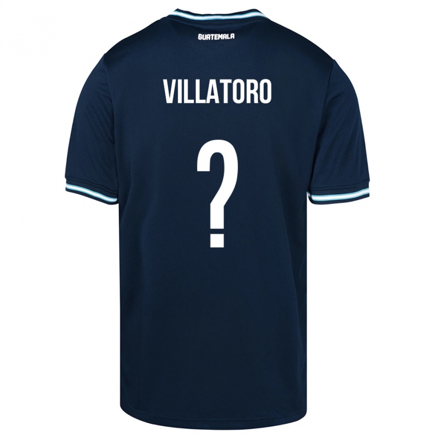 Børn Guatemala Grace Villatoro #0 Blå Udebane Spillertrøjer 24-26 Trøje T-Shirt