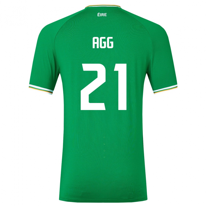 Mænd Irland Lily Agg #21 Grøn Hjemmebane Spillertrøjer 24-26 Trøje T-Shirt