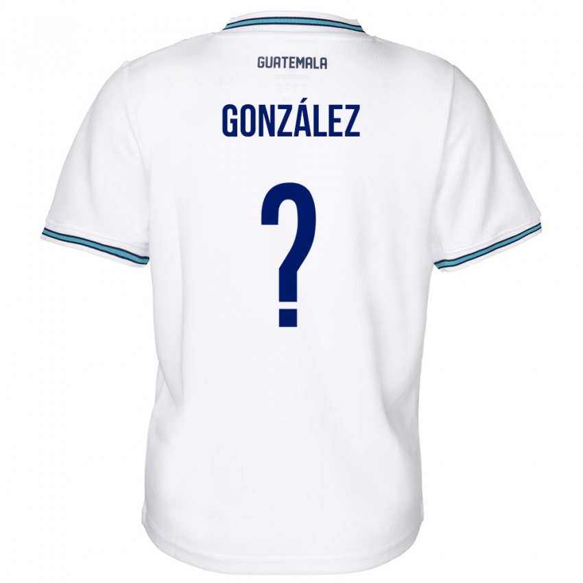 Mænd Guatemala Erick González #0 Hvid Hjemmebane Spillertrøjer 24-26 Trøje T-Shirt