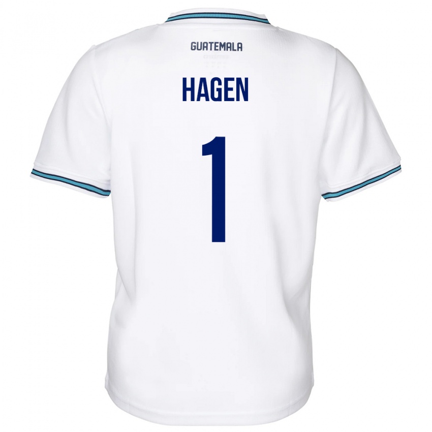 Mænd Guatemala Nicholas Hagen #1 Hvid Hjemmebane Spillertrøjer 24-26 Trøje T-Shirt