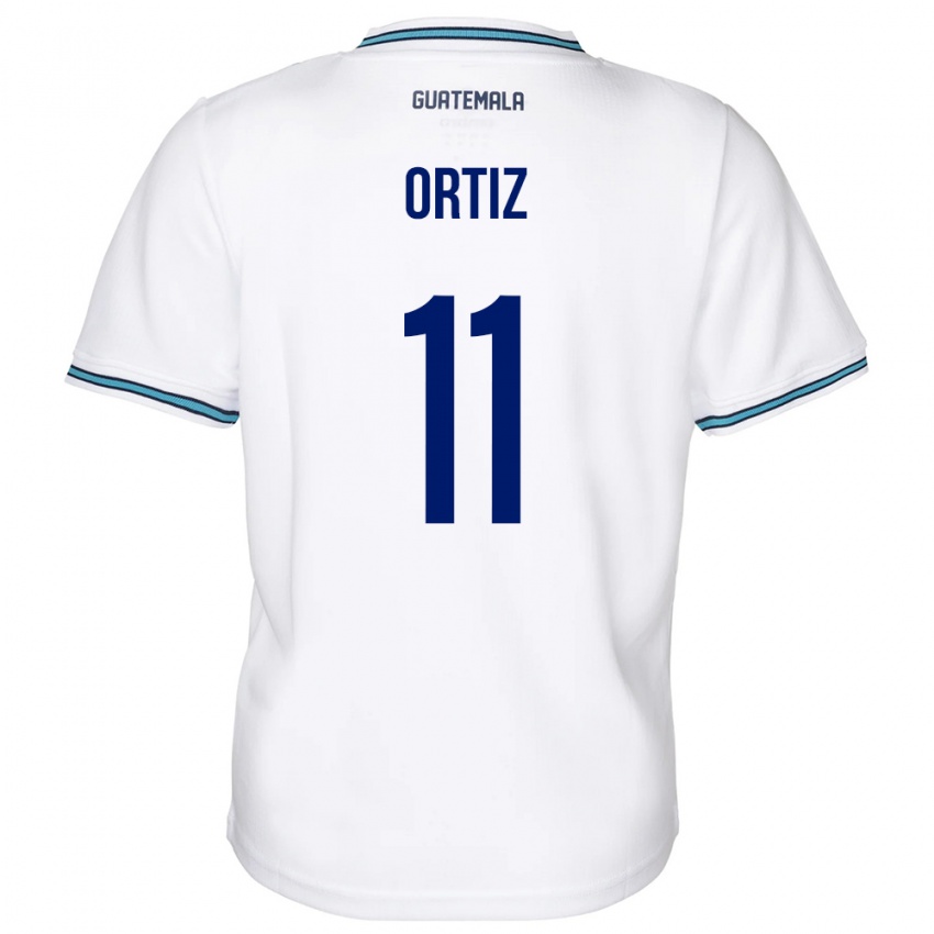 Mænd Guatemala Andersson Ortiz #11 Hvid Hjemmebane Spillertrøjer 24-26 Trøje T-Shirt