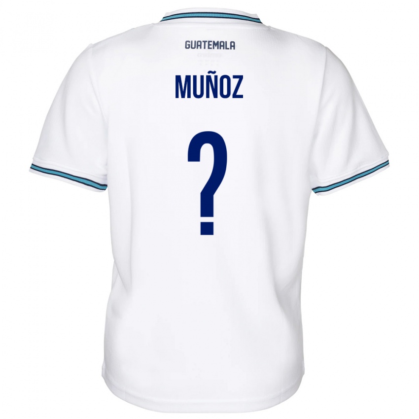 Mænd Guatemala Rudy Muñoz #0 Hvid Hjemmebane Spillertrøjer 24-26 Trøje T-Shirt