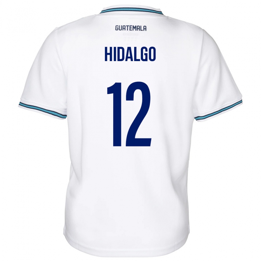 Mænd Guatemala Angie Hidalgo #12 Hvid Hjemmebane Spillertrøjer 24-26 Trøje T-Shirt