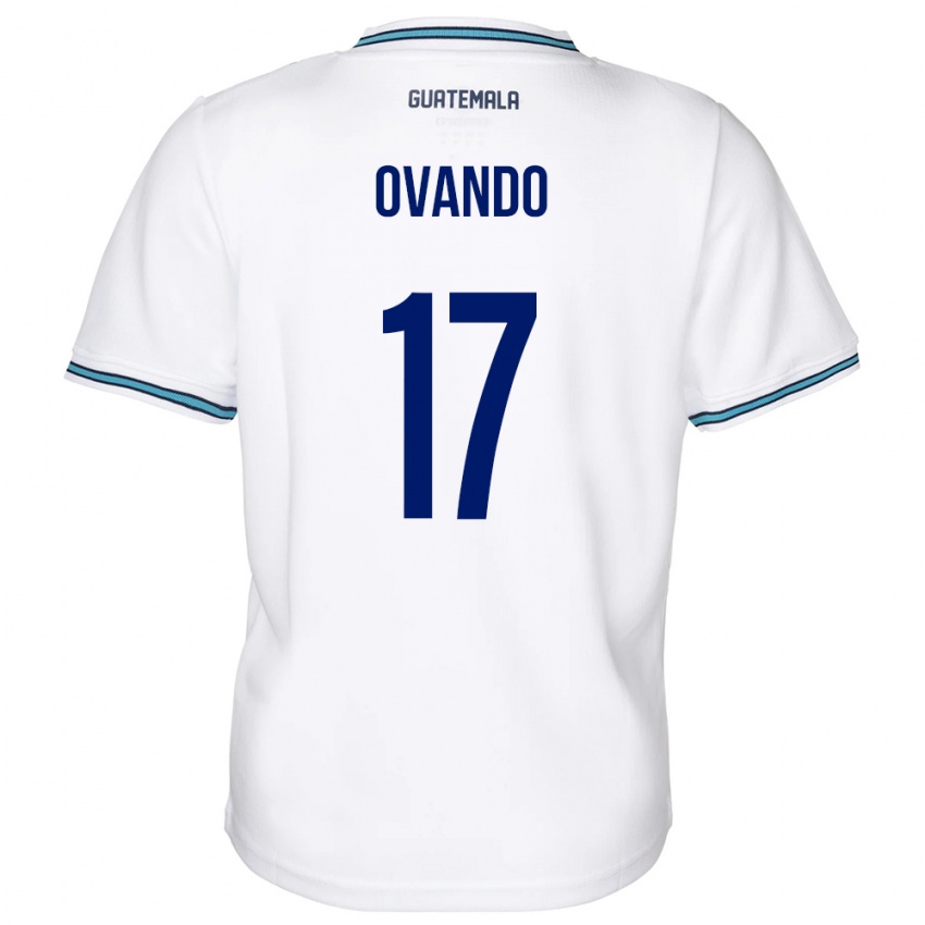Mænd Guatemala Sandra Ovando #17 Hvid Hjemmebane Spillertrøjer 24-26 Trøje T-Shirt