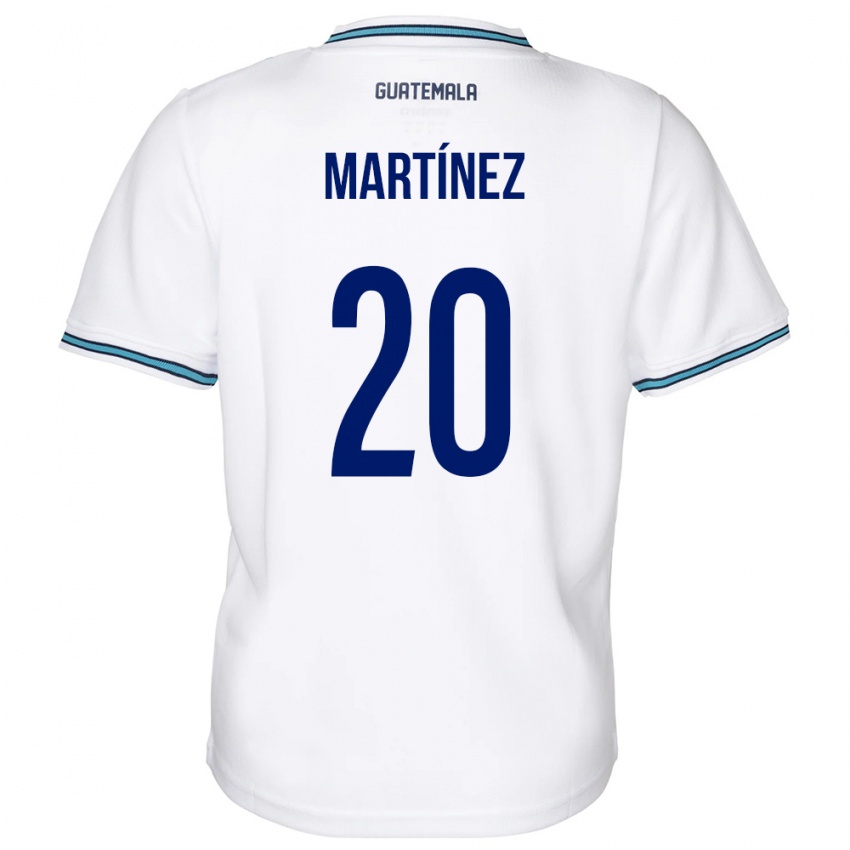 Mænd Guatemala Ana Lucía Martínez #20 Hvid Hjemmebane Spillertrøjer 24-26 Trøje T-Shirt