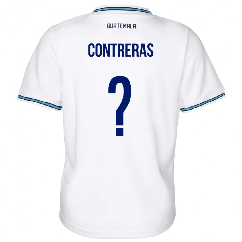 Mænd Guatemala Betzael Contreras #0 Hvid Hjemmebane Spillertrøjer 24-26 Trøje T-Shirt